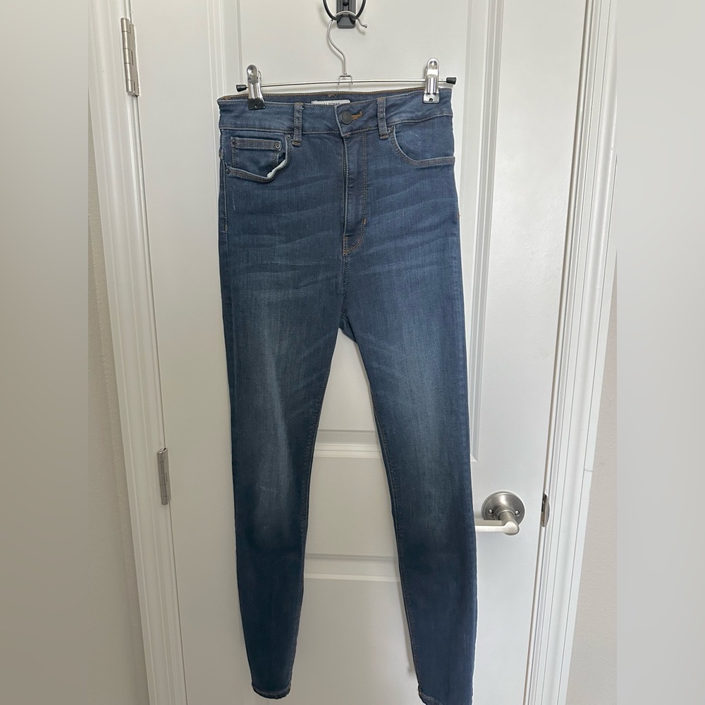 Zara super skinny high rise jeans
